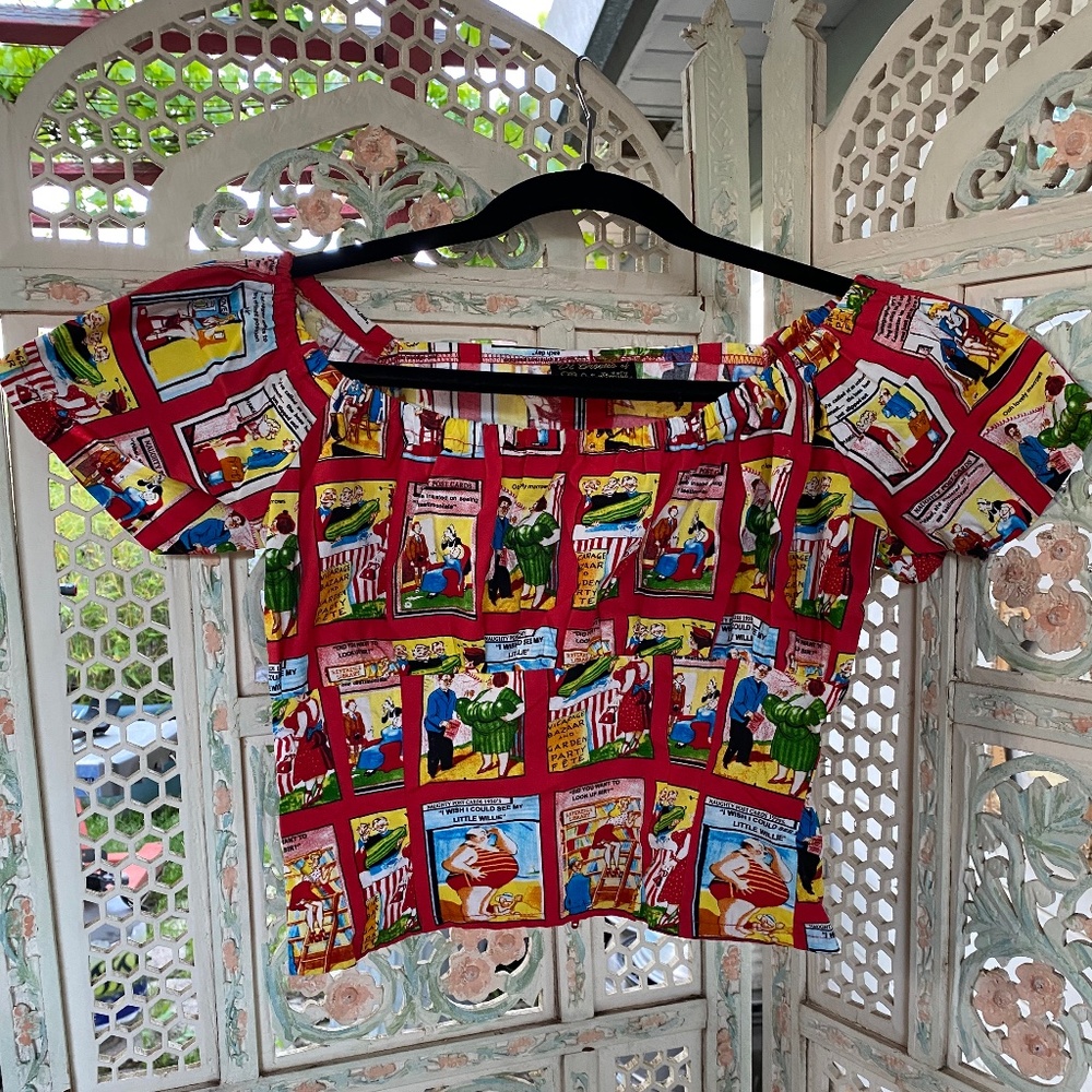 1950s style sassy top, Rockabilly, UK Brand